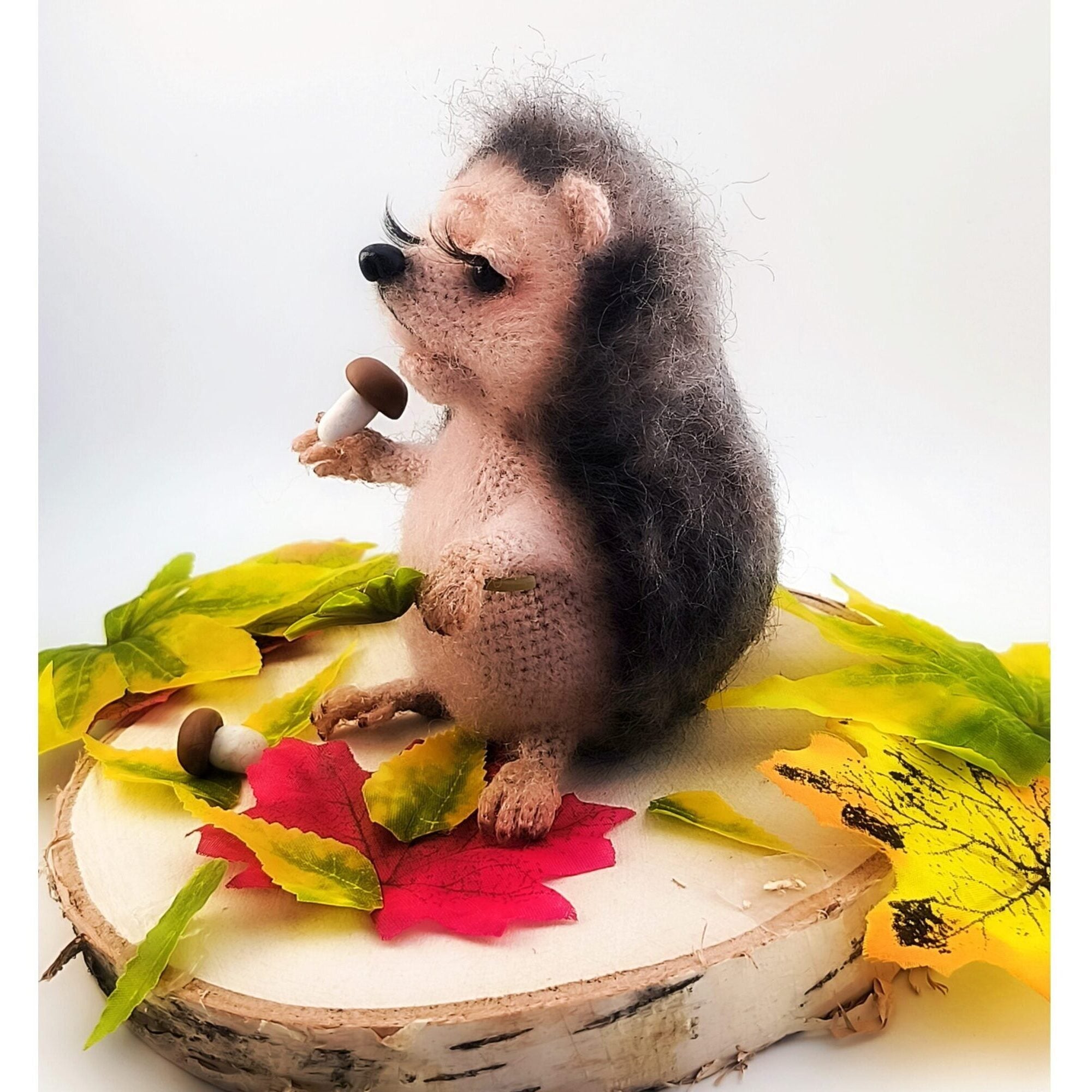 Knitted hedgehog