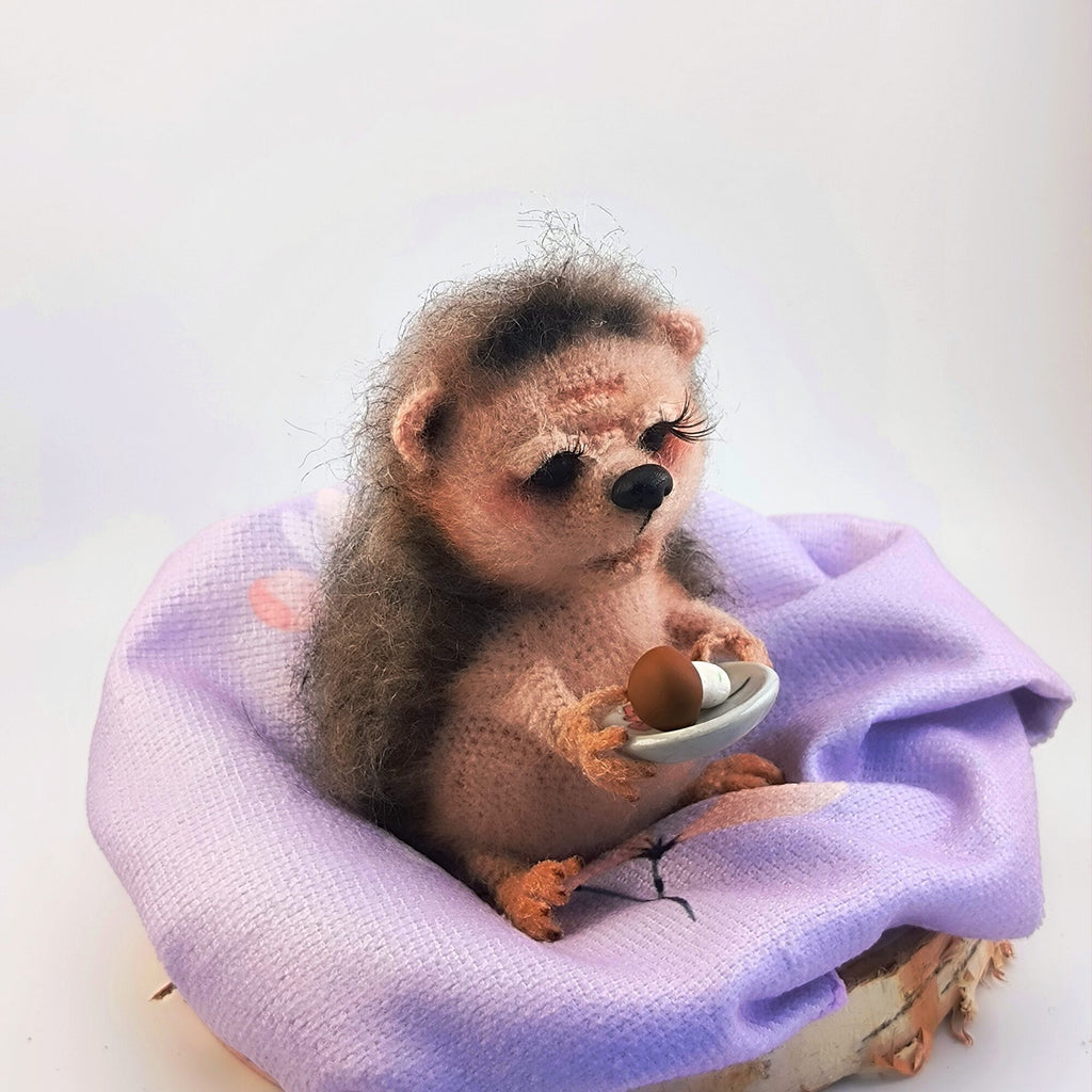Knitted hedgehog