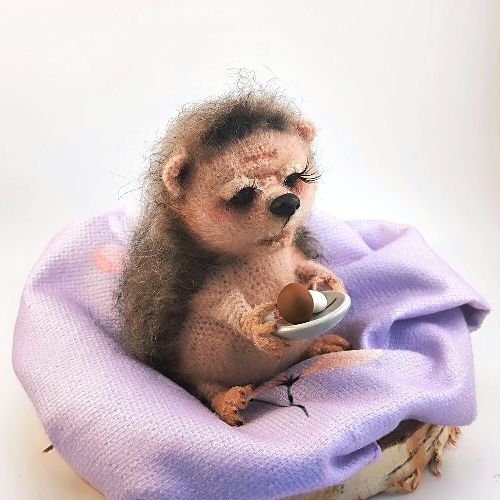 Knitted hedgehog