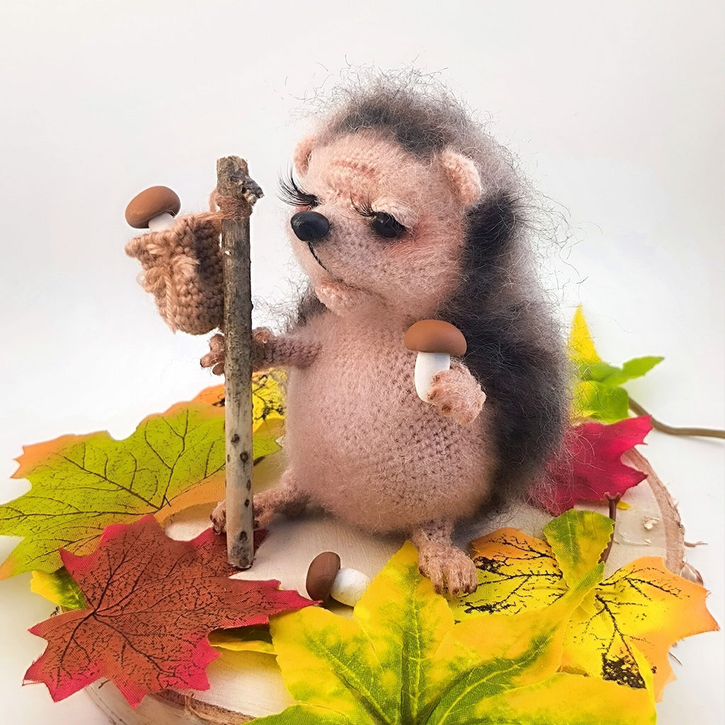 Knitted hedgehog