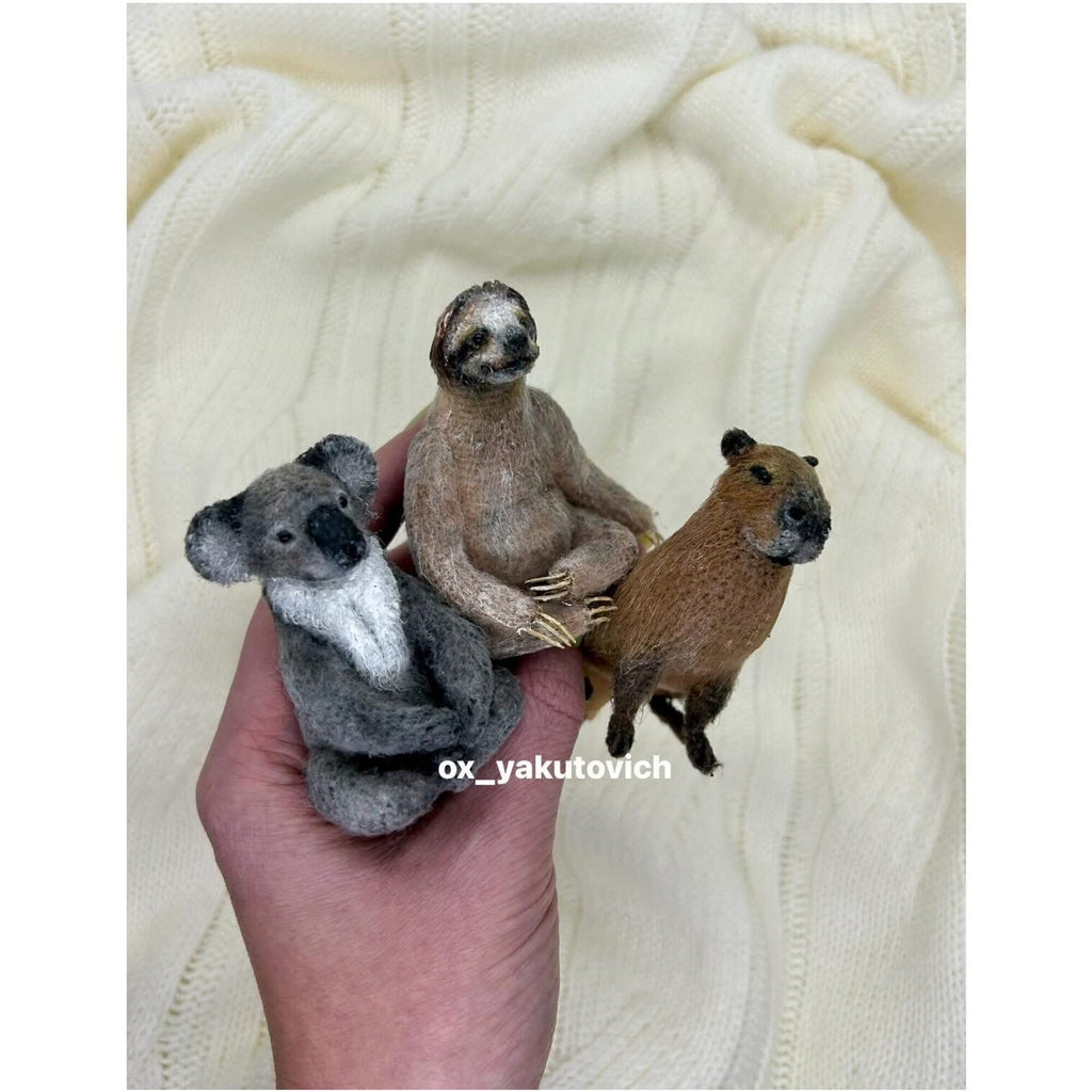 Crocheted koala.Master - Oksana Yakutovich.Height 6 cm