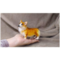 Dog corgi miniature. Plush animal poseable