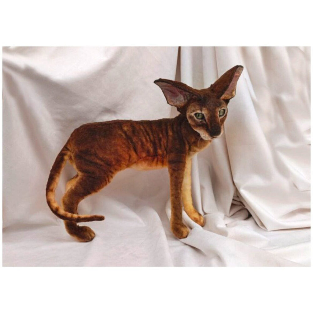 Oriental cat realistic plush