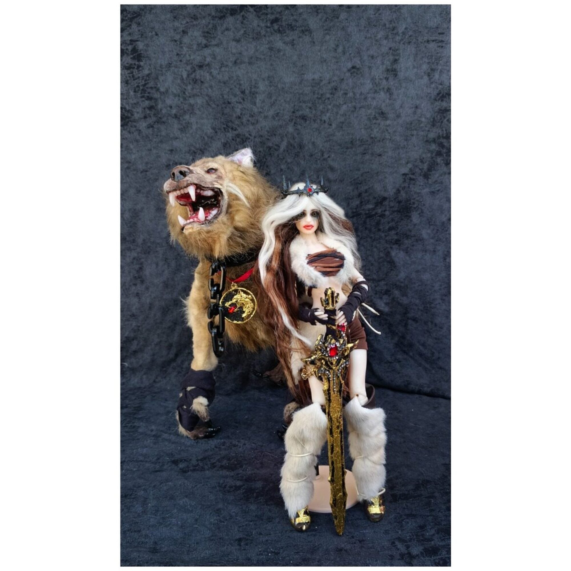 BJD doll and werewolf