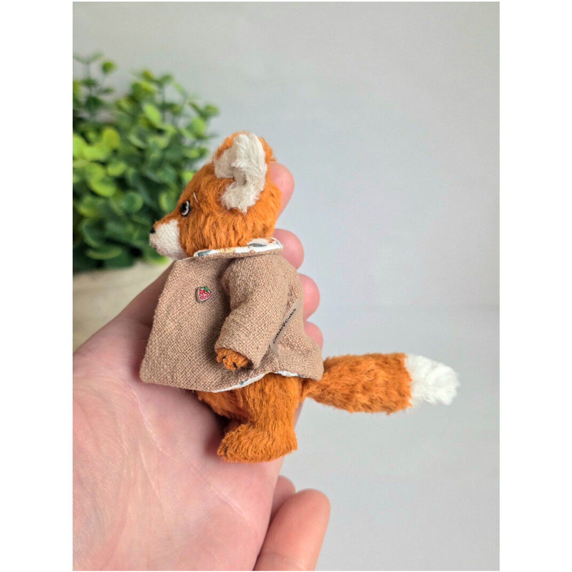 Teddy fox in a retro jacket