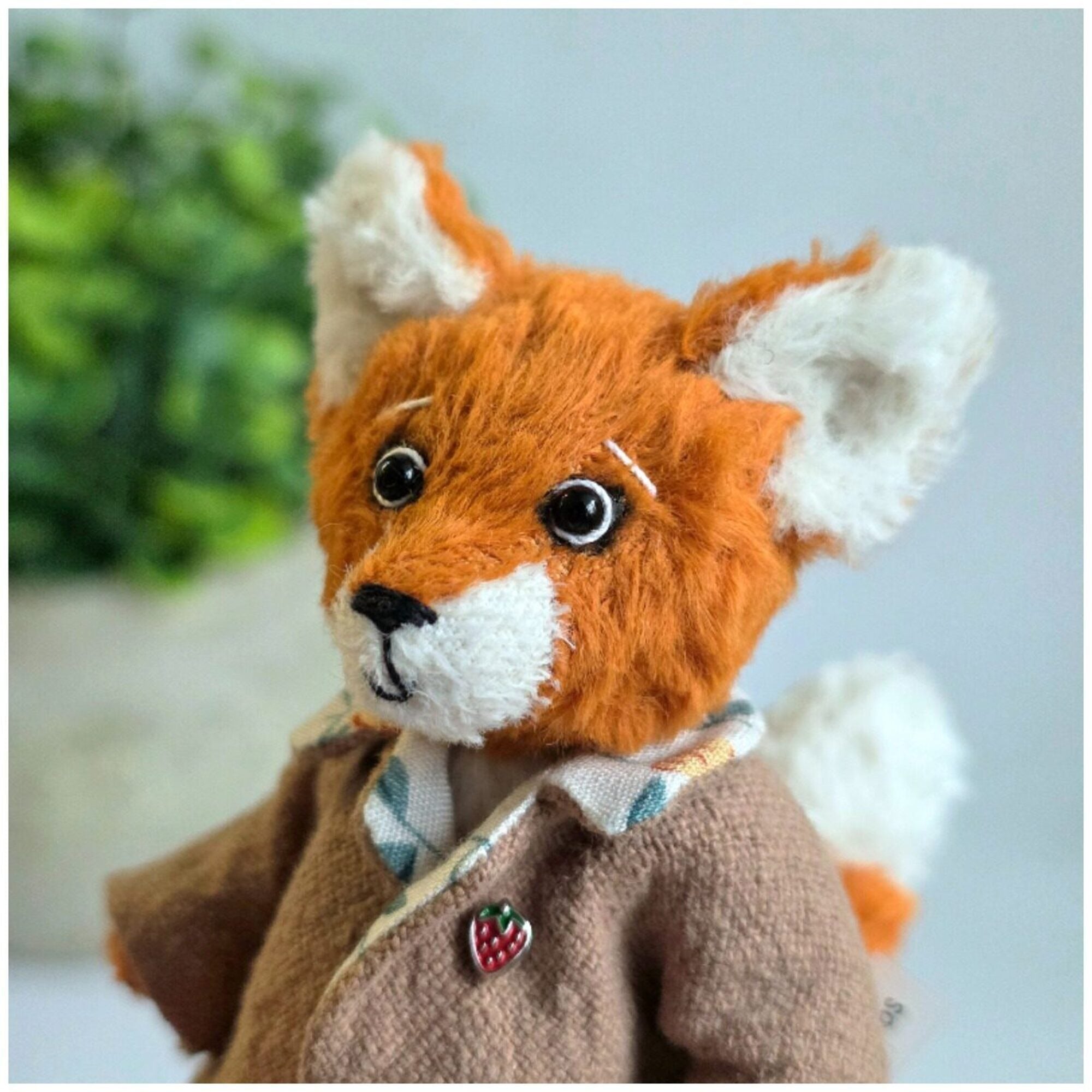 Teddy fox in a retro jacket