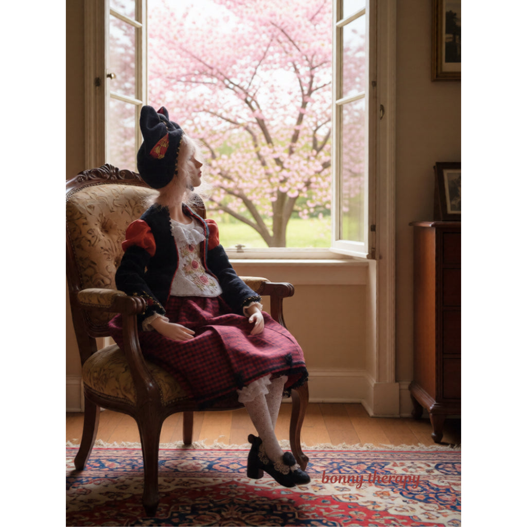 Take a look at this polymer clay doll—she could be yours.