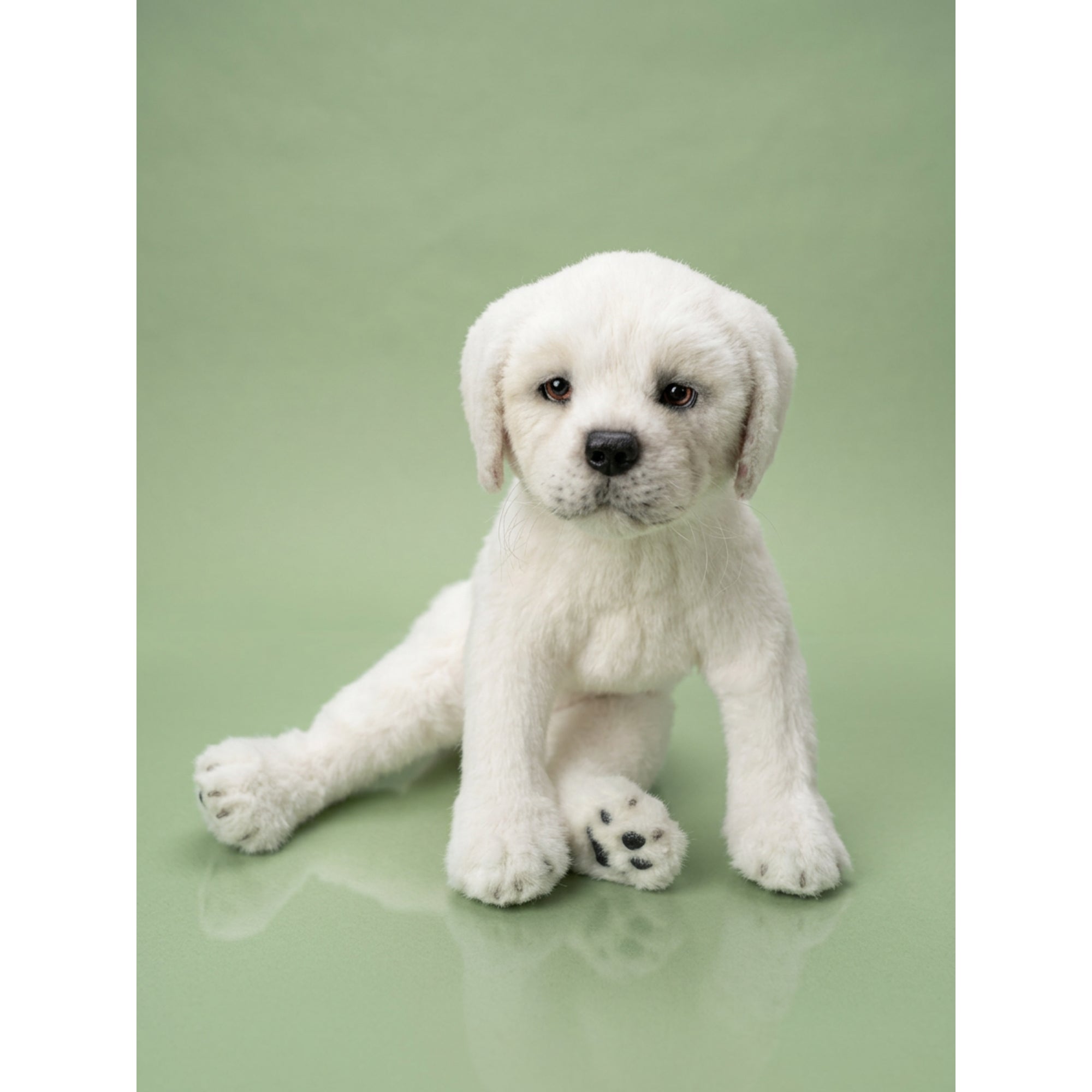 White Labrador puppy realistic toy