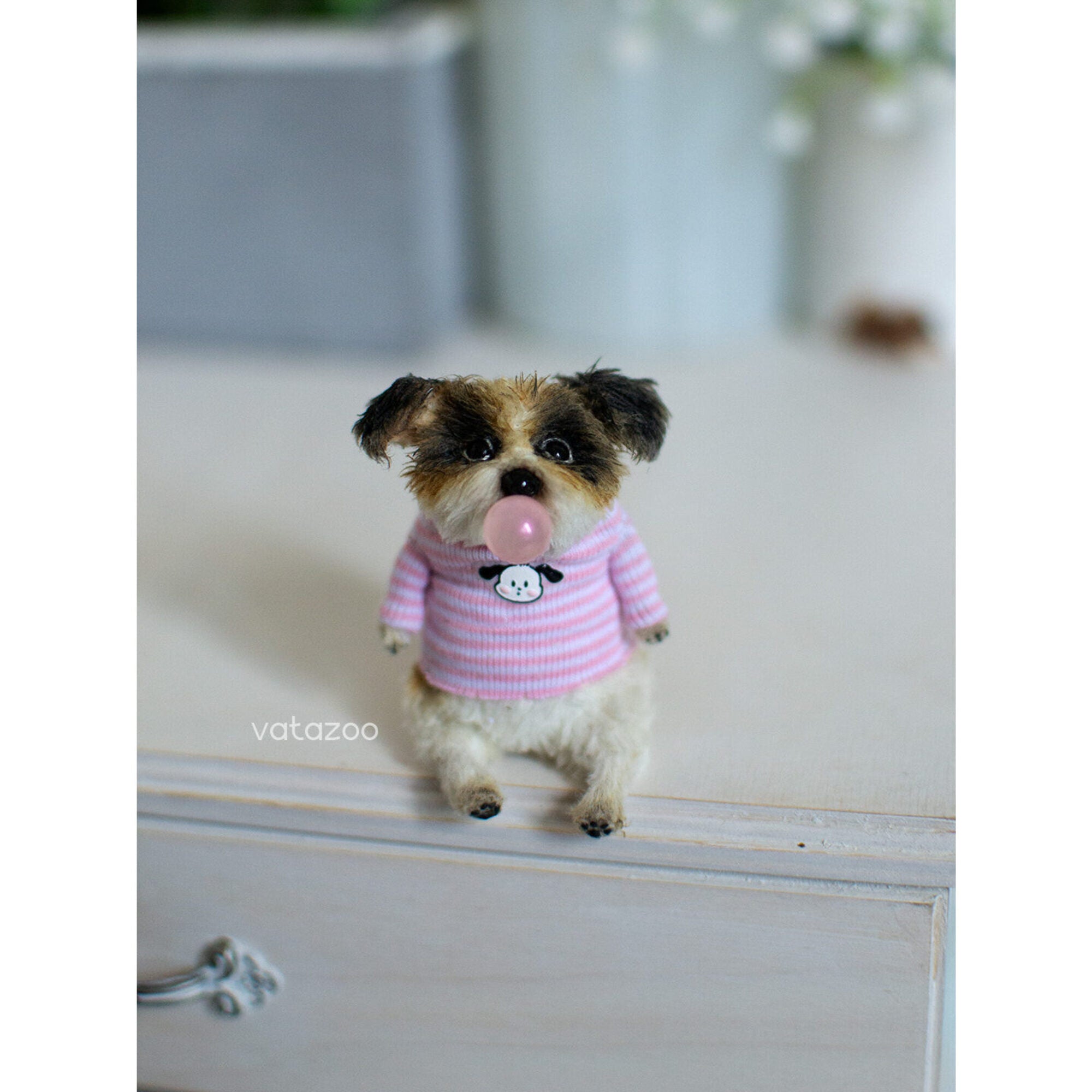 Miniature puppy 6 cm.