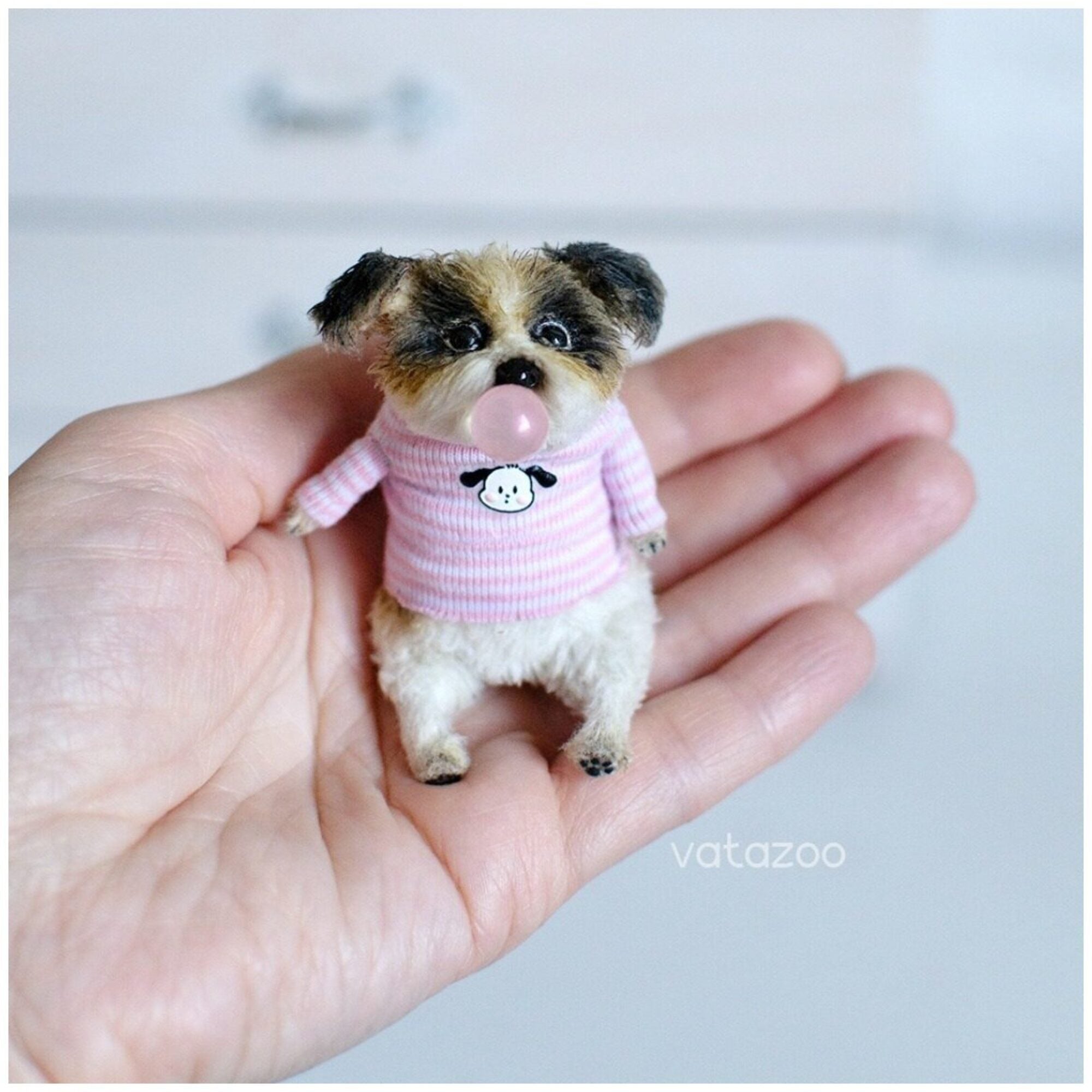 Miniature puppy 6 cm.