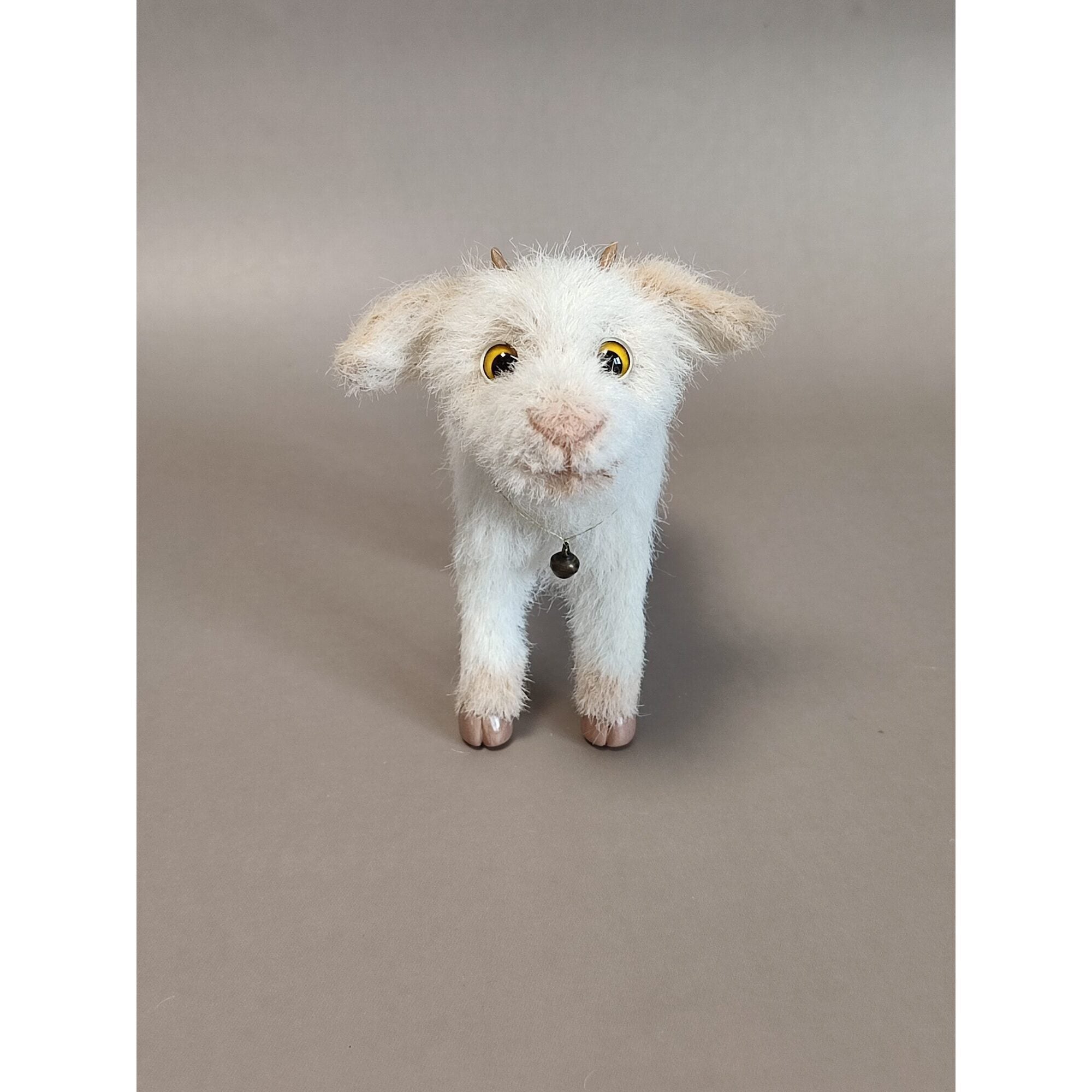 Baby goat symbol of the year 2027, crochet interior toy
