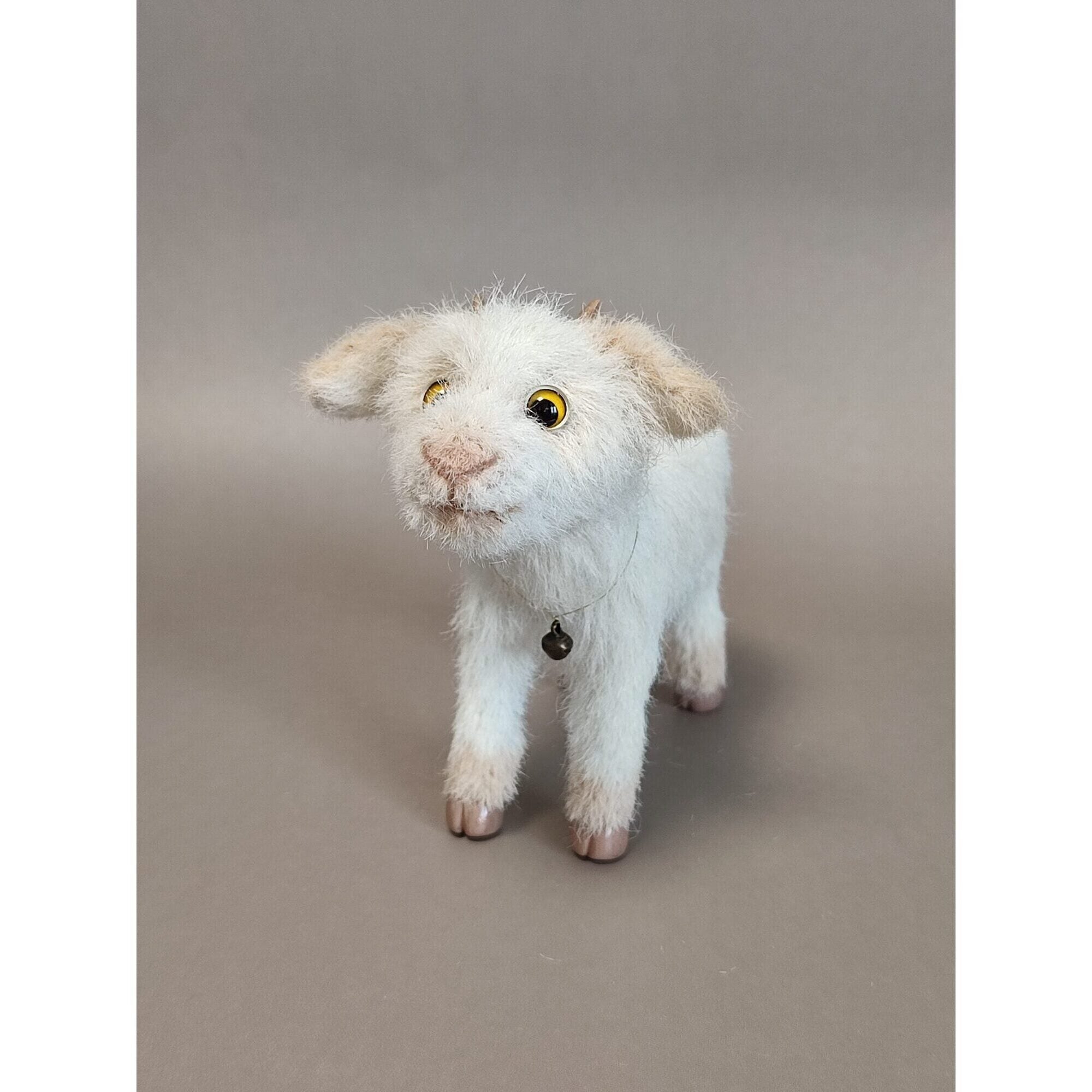 Baby goat symbol of the year 2027, crochet interior toy