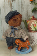 Teddy Bear with Horse - Russian Handmade Doll