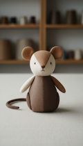 Soft Sculpted Cotton Mouse Doll